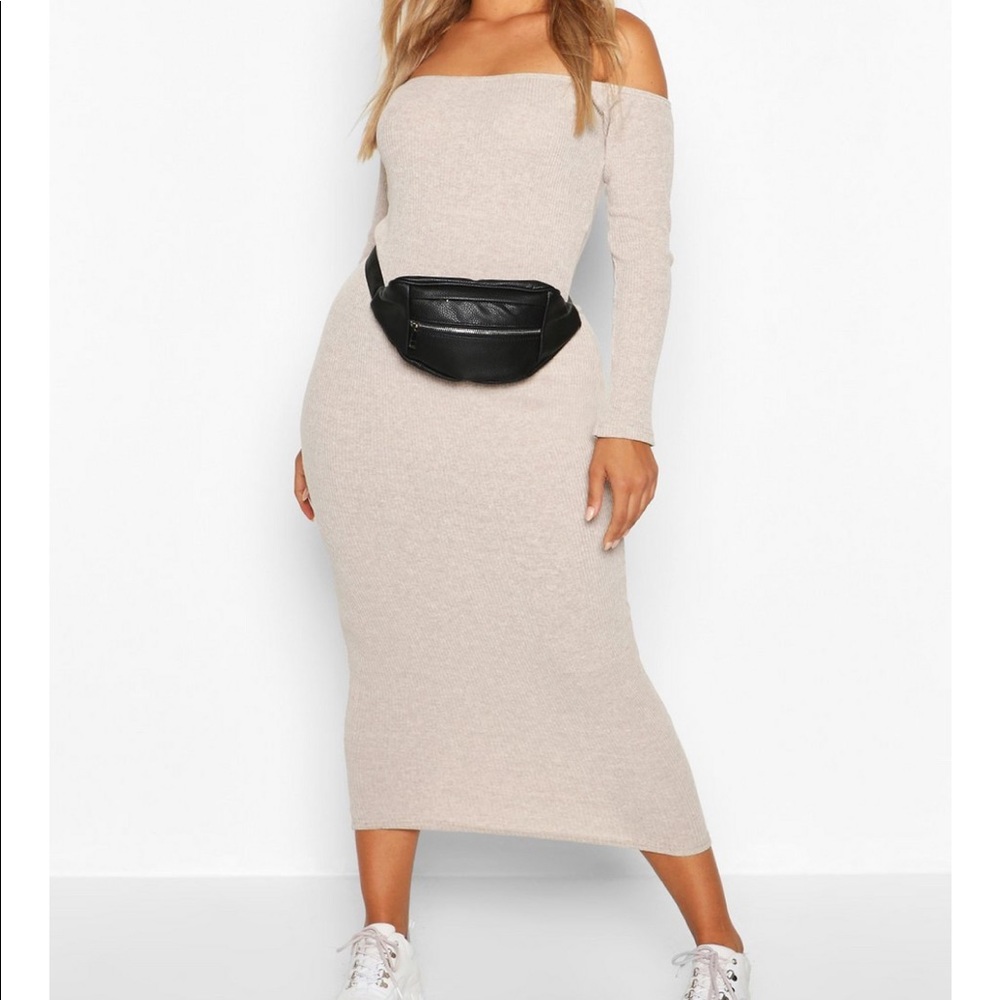 Off shoulder midi dress ( brand new) never worn